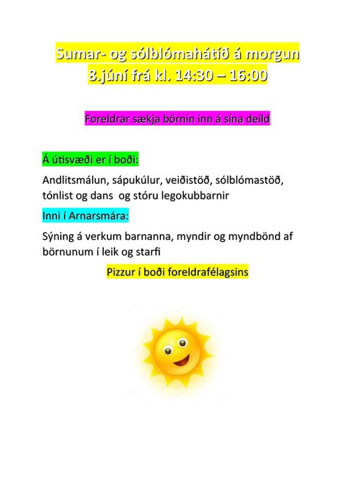 Fréttamynd - Sumar og sólblómahátíð