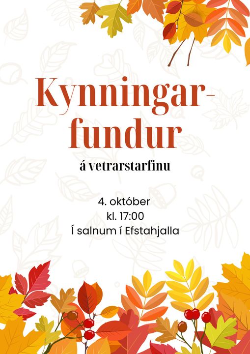 Fréttamynd - Kynning á vetrarstarfi leikskólans á morgun miðvikudag kl.17