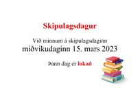 Fréttamynd - Skipulagsdagur 15. mars